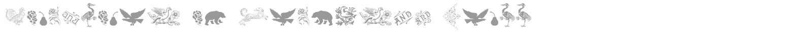 Cornucopia Of Dingbats Three font preview